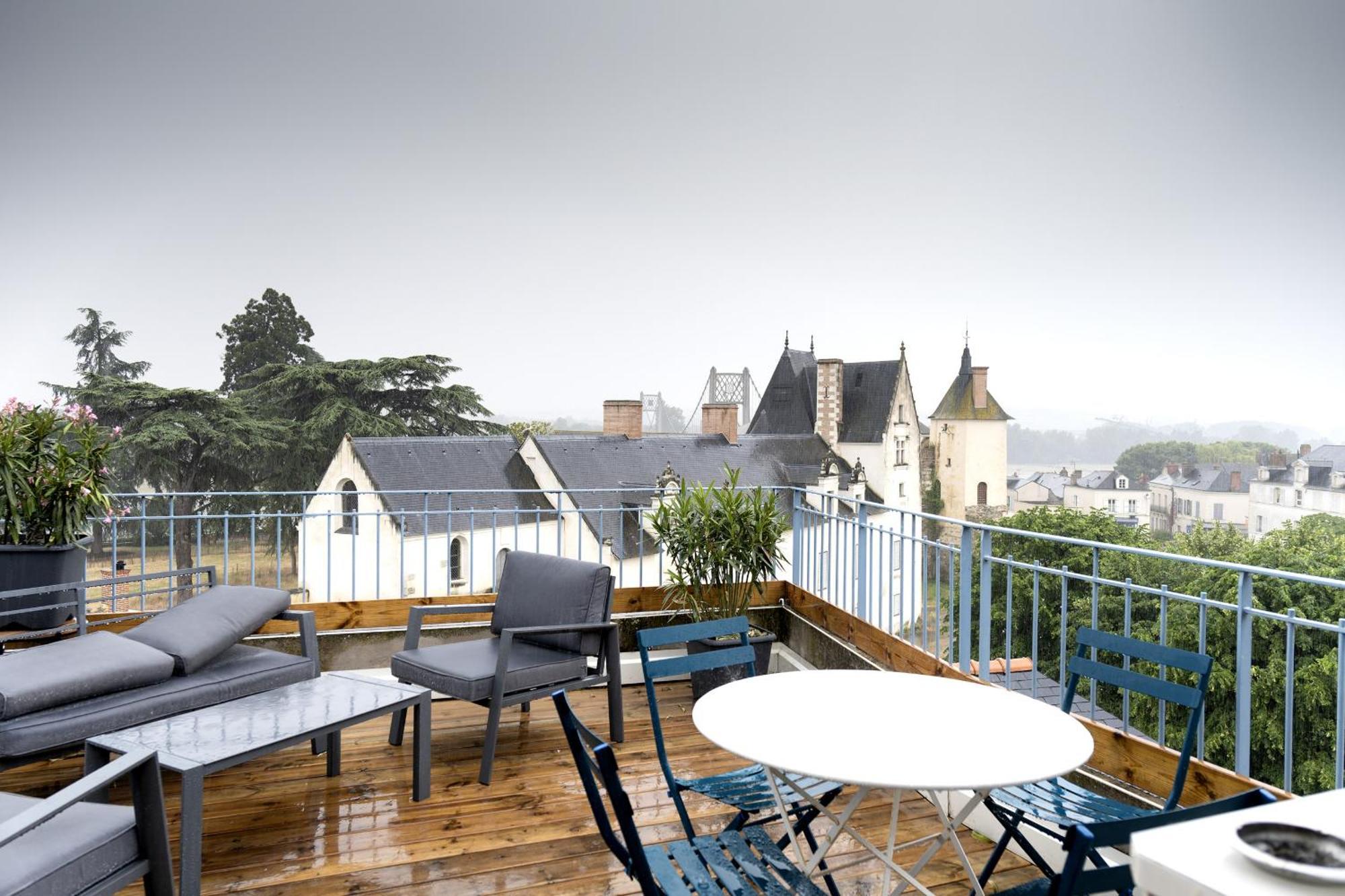 Grand Gite Terrasse Vue Loire Et Chateau D'Ancenis Exteriör bild